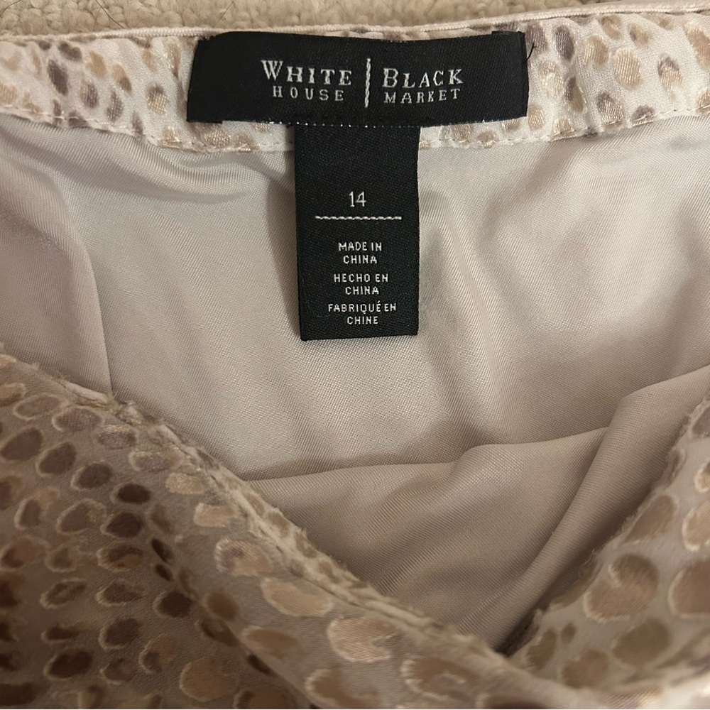 White House Black Market Asymmetrical Blouse - Picture 4 of 5